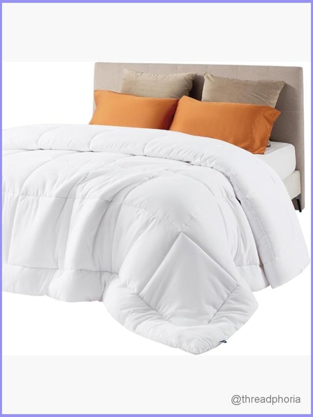 Queen Comforter Duvet Insert All Season Down Alternative Quilted with 8 Tabs - Picture 1 of 7